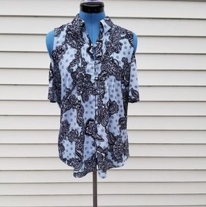Express Print Blouse Small
